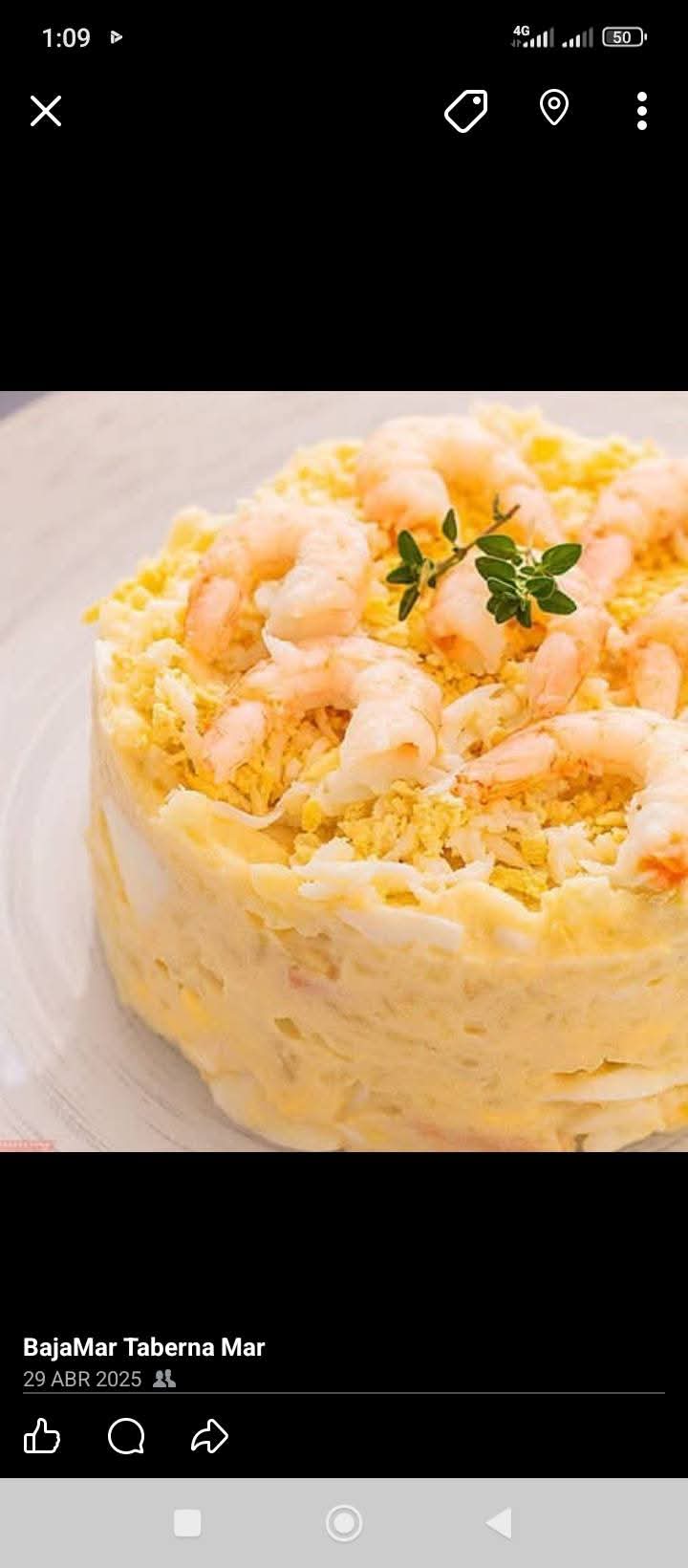 Ensaladilla BajaMar con langostinos