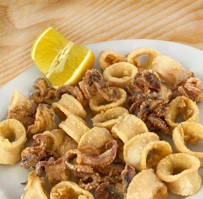 Chocos y calamares fritos