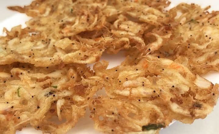 Tortillitas de camarones crujientes